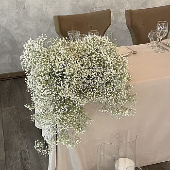 Настольная композиция из гипсофилы