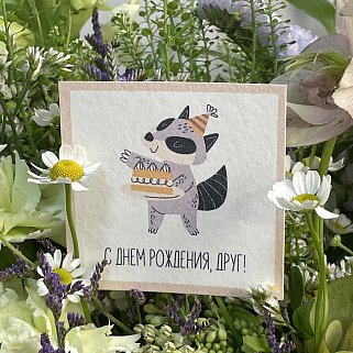 Открытка "С днем рождения, друг"