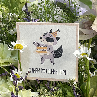 Открытка "С днем рождения, друг"