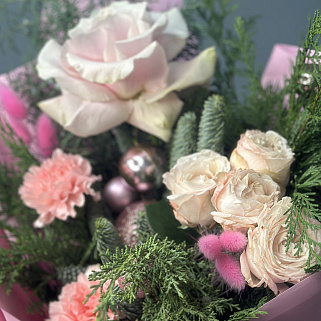 Зимний букет Пинк S