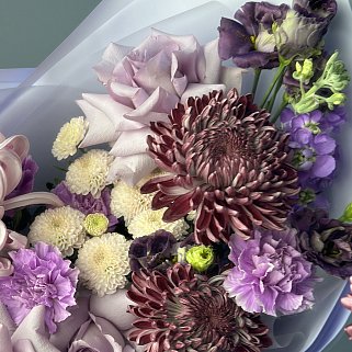 Сборный букет Сиреневая осень M