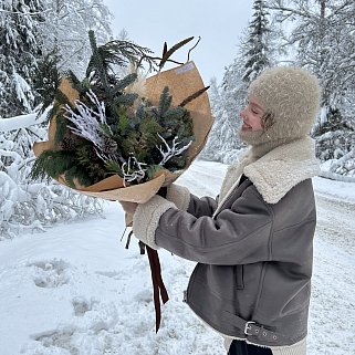 Зимний букет Охапка хвои