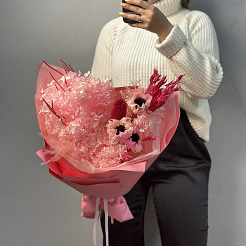 Букет сухоцветов Пинк