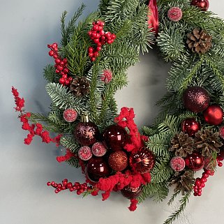 Алый венок S