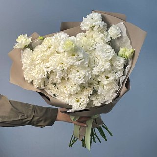 Букет из 15 белых эустом