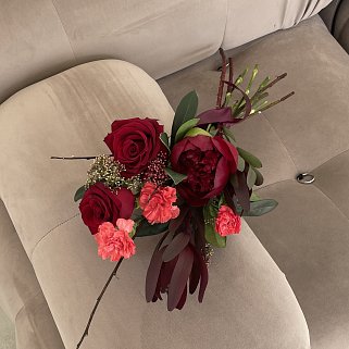 Интерьерный букет Алый
