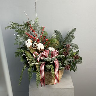 Зимняя композиция Уютное Рождество