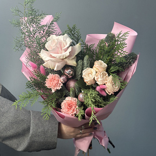 Зимний букет Пинк S