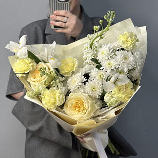 Сборный букет Теплый весенний M