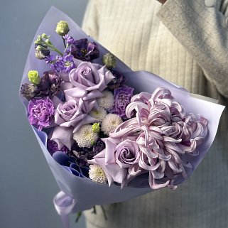 Сборный букет Сиреневая осень S