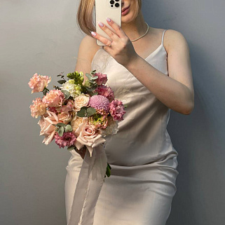 Свадебный букет невесты Пинк
