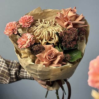 Сборный букет Карамельный раф